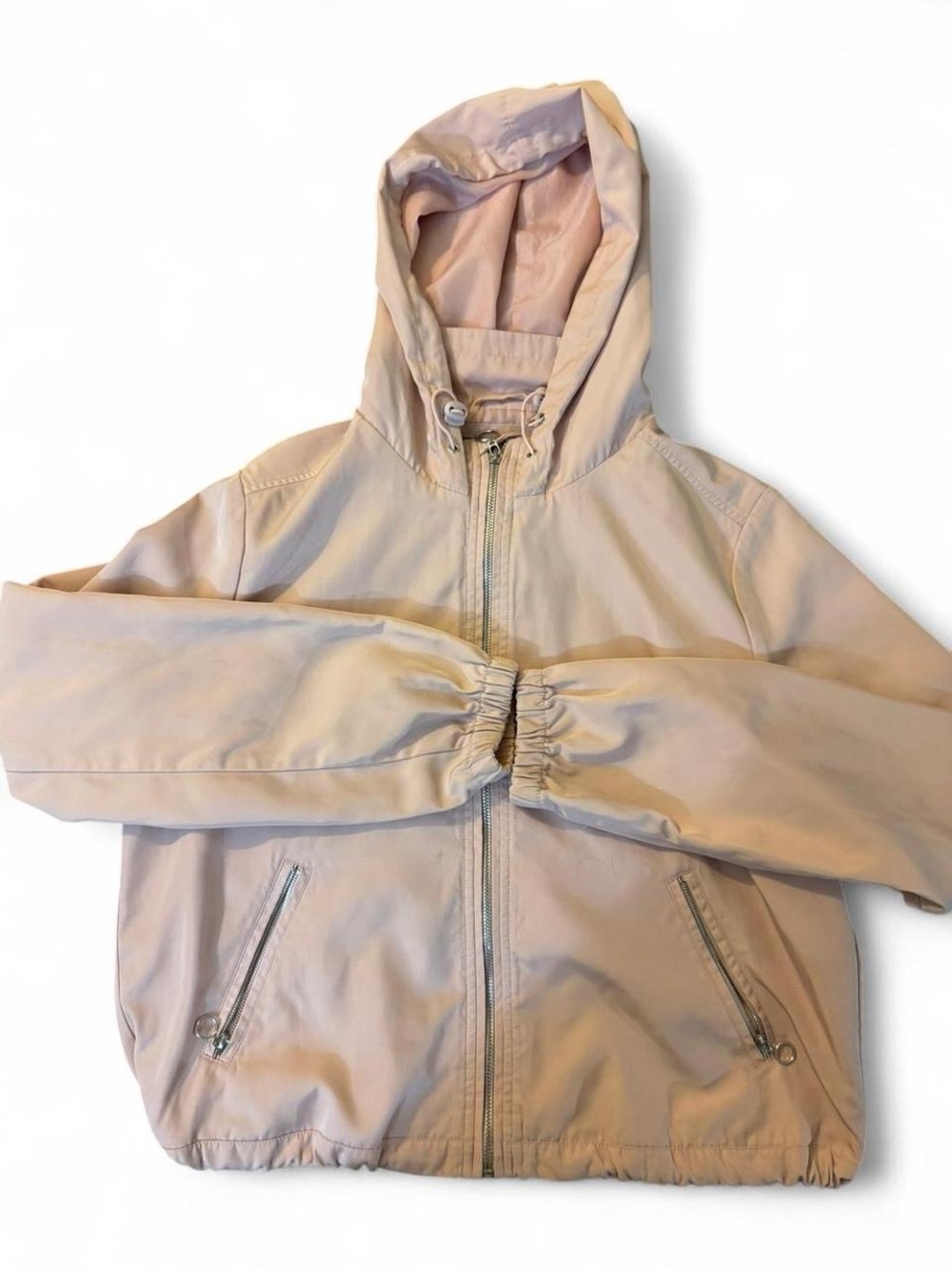 Forever 21 Rose Pink Windbreaker Adjustable